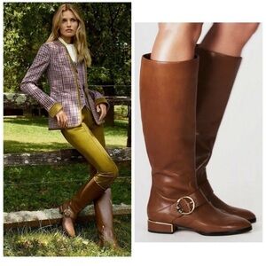 Tory Burch Sofia Riding Boot Festival Brown Size 8